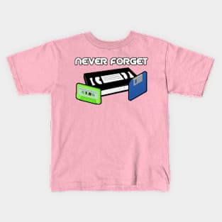 Never Forget Retro Kids T-Shirt